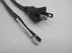 9FT Nema 1-15P Polarized to ROJ 6IN Strip 1/2IN Power Cord