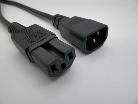 6FT IEC-320 C-14 to IEC-320 C-15 Computer Power Cord 18/3 SJT NA