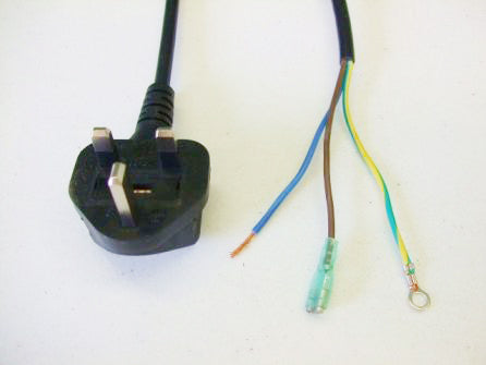 4FT 11IN British Plug to ROJ 4 1/2IN International Power Cord