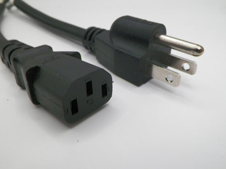 6FT Nema 5-15P to IEC-320 C-13 Computer Power Cord 18/3 SJTW NA Hanked