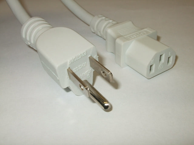 2FT NEMA 5-15P to IEC-320 C-13 Computer Power Cord