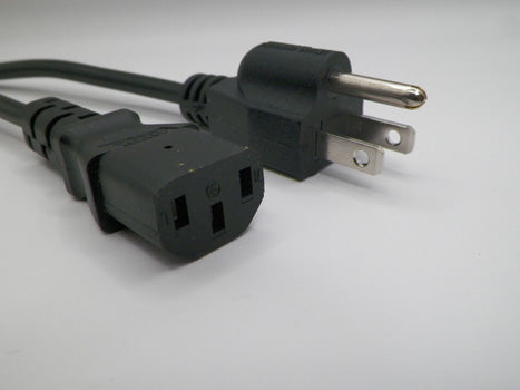 6FT Nema 5-15P to IEC-320 C-13 Computer Power Cord 18/3 SVT NA Labeled & Hanked