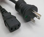 2FT NEMA 5-15PH to IEC-320 C-13 Hospital Computer Power Cord