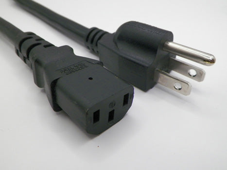 3FT Nema 5-15P to IEC-320 C-13 Computer Power Cord 16/3 SJTW NA