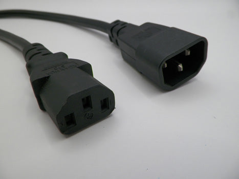 8FT IEC-320 C-14 to IEC-320 C-13 Computer Power Cord 18/3 SJTW NA