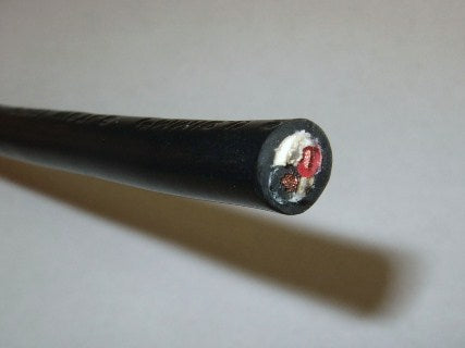 16/2 SJTOW Black 105C 13 Amp 300V NA PVC Thermoplastic Bulk Wire BLK/Red Conductors