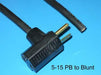 3FT Nema 5-15PB to Blunt Cut Parallel Piggy Back Power Cord